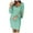 Mint Green, variant on Dress Women Party Dress Solid Sequined Stitching Dress Shining Club Long Sleeved Mini Elegant Dress Mint Green L