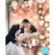 thumbnail image 3 of Kit de arco de globos Soonlyn Rose Gold, paquete de 140 con confeti, 3 of 9