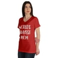 thumbnail image 4 of Inkmeso World Okayest Mom Graphic Tshirt Short Sleeve Mother Day Gift Top, 4 of 8