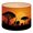 Color 2, variant on Linen Drum Lampshades African landscape scene animal savannah silhouette Sunset 13"x13"x10" Light Shade for Table Lamps Floor Lamp Shades Lampshade Replacement Assembly Required