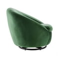 thumbnail image 7 of Modway Buttercup Performance Velvet Swivel Chair in Black Emerald, 7 of 7