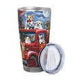 thumbnail image 2 of KLL Halloween Pets Pumpkins Print 40oz Stainless Steel Insulated Car Cup with Spillproof Lid - Keep Your Drink Hot or Cold on the Go-Without Straw, 2 of 8