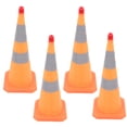 thumbnail image 4 of Paquete De 4 Conos De Tráfico Naranja De 28 Pulgadas Con Luz LED, Conos De Seguridad Plegables, Conos De Estacionamiento, Conos Deportivos, Conos De Construcción Emergentes Con Tiras Reflectantes Para, 4 of 8