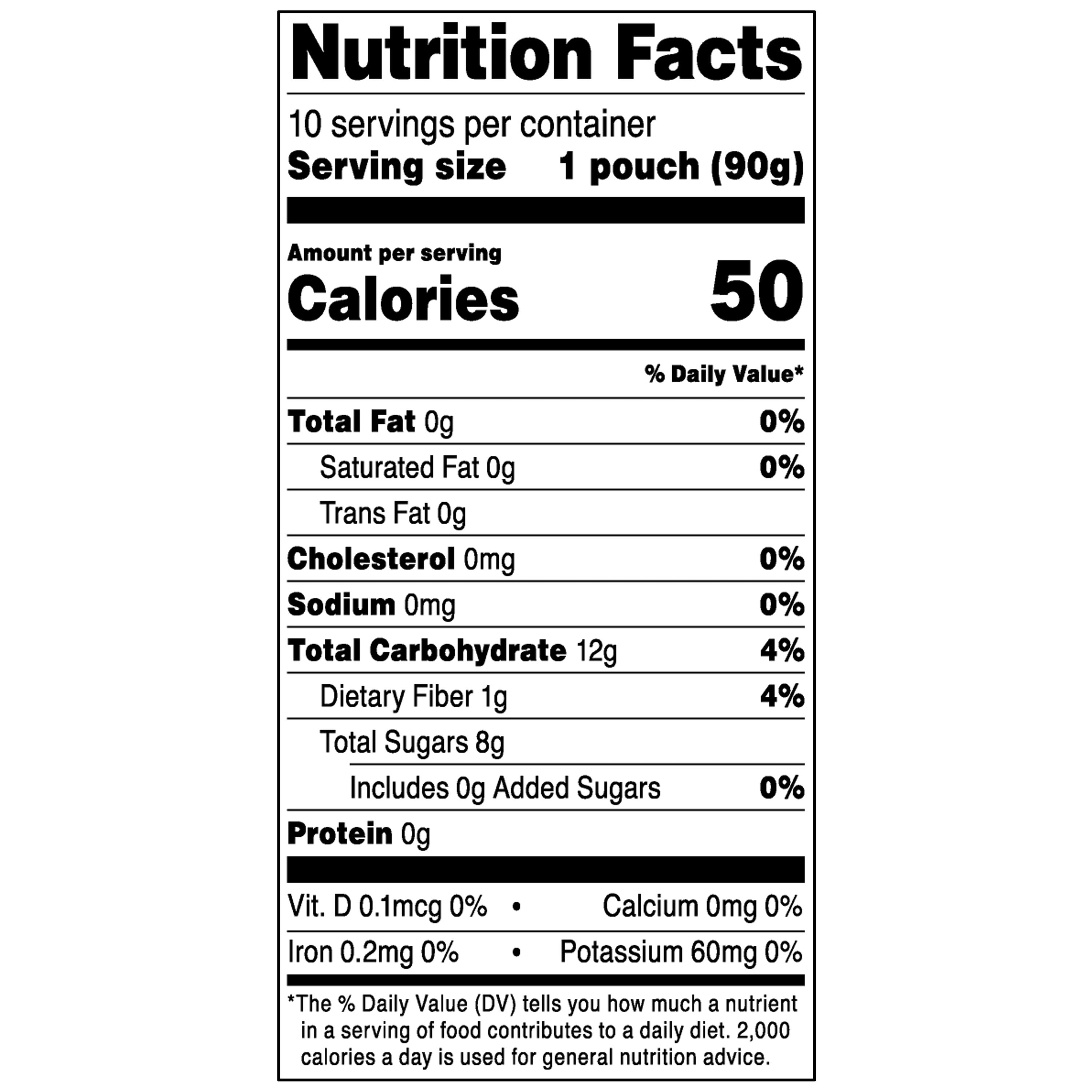 bettergoods Apple Strawberry Mango Fruit Pouches, 3.17 oz, 10 Count