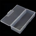thumbnail image 2 of 1pc Nail Art Rectangle Plastic Transparent Storage Box Nail Rhinestone Brush Pen Buffer Grinding Files Organizer Container Case, 2 of 8