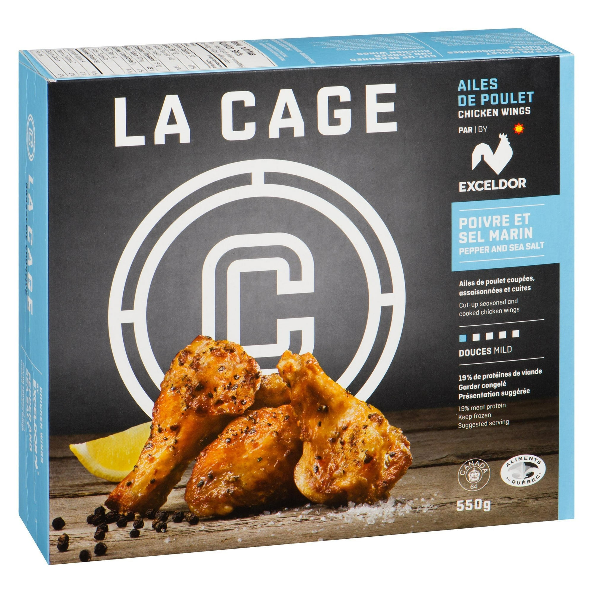 La Cage Pepper & Sea Salt Wings, 550 g