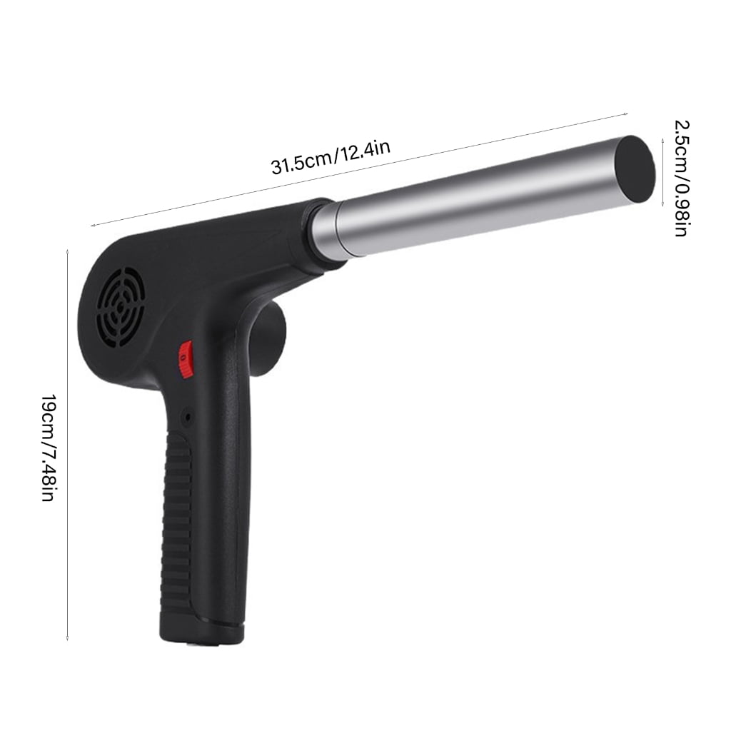 Outdoor Cooking BBQ Fan Air Blower For Barbecue Fire Bellows Hand Crank Tool Camping Handheld Cooking Fan