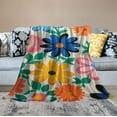 thumbnail image 2 of Nawypu  70s Retro Throw Blanket Groovy Flannel Soft Blanket Vintage Boho Hippie Aesthetic Decorative Blanket Colorful Warm Cozy Couch Bed Chair Sofa Supplies, 2 of 6