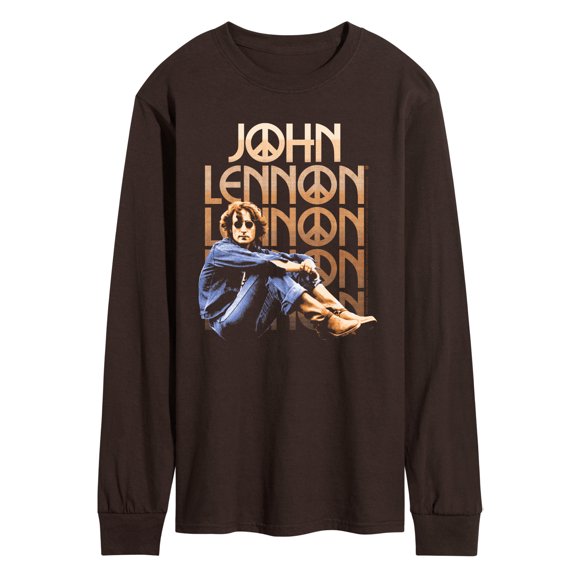 John Lennon - Vintage Look - Men's Long Sleeve Graphic T-Shirt
