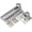 Combo Slide Lock Sliver - 1 Pack, variant on Sliding Barn Door Lock, 90/180 Degree Heavy Duty Flip Gate Latches,Thickened Anti-Rust Hasp Latch for Barn Doors,Garden, Bathroom, Outdoor, Garage, Window (Black,2 Pack)