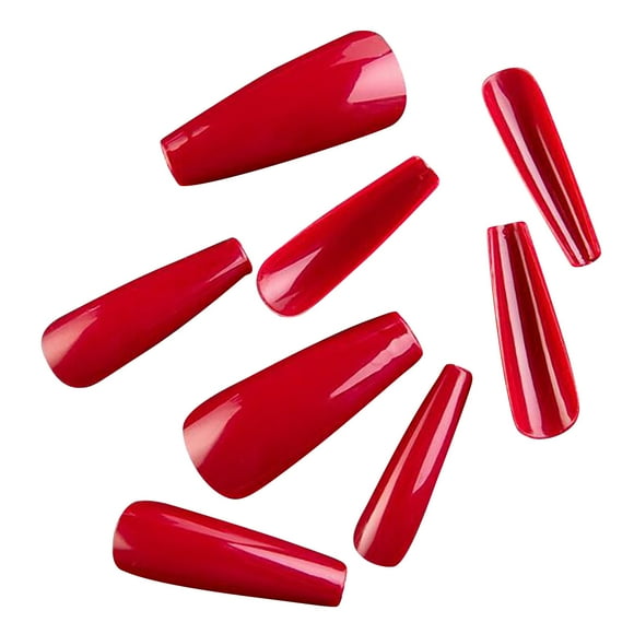 Uñas postizas, uñas postizas, regalos para mujeres, 100 piezas de uñas postizas mate, parches largos para decoración de uñas, caja de uñas completamente esmeriladas, uñas postizas