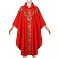 thumbnail image 3 of BLESSUME Church Catholic Priest Chasubles Vestments for Church Mass Vestments Robe With Stole, 3 of 6
