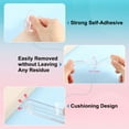 thumbnail image 3 of Uxcell Wall Protector from Furniture, Clear Furniture Bumpers Silicone Rubber Wall Bumper Guards Cabinet Door Bumper Adhesive Wall Protector Bumpers, 5.51''L x 0.7''W x 0.2''T, 20 Pcs, 3 of 6