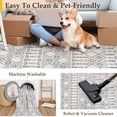 thumbnail image 3 of PureCozy 8'x10' Area Rugs for Entryway Entrance Kitchen Bedroom Office Rugs Boho Moroccan Soft Shag Non Slip Checkered Large Washable Rugs, Gray, 3 of 5
