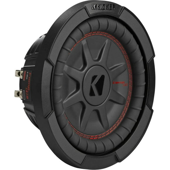 KICKER 48CWRT84 CompRT Subwoofer de 8 pulgadas, DVC, 4 ohmios multicolor