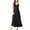 Black, variant on Women's Nightdress Silk Lace Satin Nightgowns Long Chemise Sleepwear Sleeveless Full Slip Nightdress