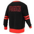 thumbnail image 3 of Unisex FISLL Black Philadelphia 76ers Logoman Shadow Collection Full-Button Cardigan Sweater, 3 of 3