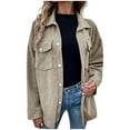 thumbnail image 2 of RYDCOT Outwear Jacket for Women Women's Fashion Color Cardigan Outwear Suit Hooded Coat Long Sleeve Coat on Clearance, 2 of 8