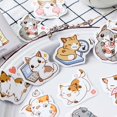 thumbnail image 4 of 45pcs Gato De Dibujos Animados Juego De Pegatinas 40mm Mini Kitties DIY Sellado Pasta Decoración Poste Adhesivo Niños A6422, 4 of 4