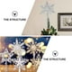 thumbnail image 2 of 1pc moda árbol de navidad topper elegante copo de nieve diseñado navidad árbol decoración, 2 of 6