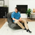 thumbnail image 3 of Big Joe Roma Bean Bag Chair, Shadow Graphite Vintage Suede, 3 feet, 3 of 9
