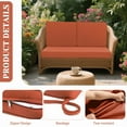 thumbnail image 4 of SDJPOI Outdoor Loveseat Cushion Set, 48‘‘ x 24‘’ Waterproof Couch Love Seat for Bench & Swing, 4 of 6