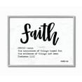 thumbnail image 3 of Stupell Industries Faith Definition Religious Black And White Word Design Graphic Art Gray Framed Art Print Wall Art, 16x20, by Imperfect Dust, 3 of 5