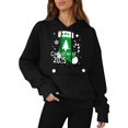 thumbnail image 6 of qucoqpe Womens Christmas Hooded Sweatshirt with Pocket Long Sleeve Oversized Pullover Hoodies for Women, 6 of 6