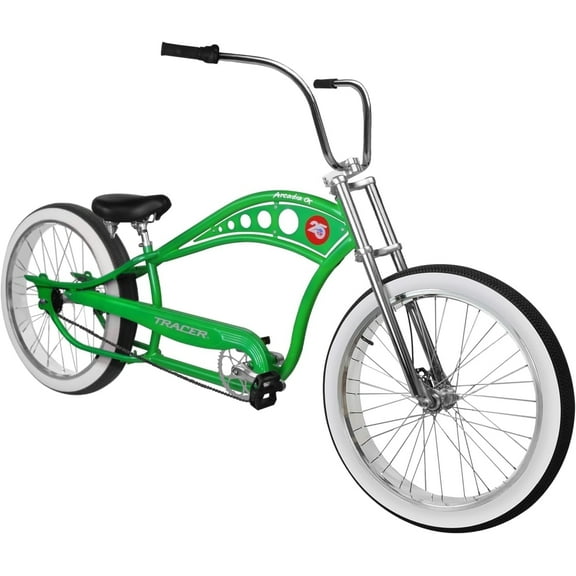 Tracer Arcadia Mens Beach Cruiser Bike 26 inch,Single Speed,26'' Wheel Size Bicycle,Coaster Brake,Hi Rise Handlebar,City Commute for Adults