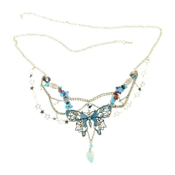 Adjustable Length Butterfly Tassels Waist Chain Trendy Women's Body Accessory