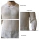 thumbnail image 5 of Camiseta interior de punto transparente para hombre Ticfox top hueco de manga larga, 5 of 6