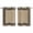 Black Brown, variant on Cream Greek Key Kitchen Curtains 84 Inch Length, Geometric Greece Ancient Rustic Grommet Top Bedroom Living Room Curtains, Light Filtering Cafe Curtain Drapes 2 Panels Set 84''x84''