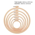 thumbnail image 2 of 6pcs Embroidery Hoops Plastic Circle Cross Stitch Ring for Art Craft Sewing, 2 of 8