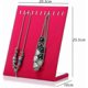 thumbnail image 3 of Velvet Necklace Chain Jewelry Tray Jewelry Display Organizer Holder Pad Showcase Display Stand 12 Hook Red Banmo, 3 of 3