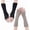 Black & Gray, 2 pairs, variant on 4 Pairs Striped Arm Warmers Fingerless Gloves for Women, Knit Gloves Long Wrist Warmers Autumn Winter Accessories for Women