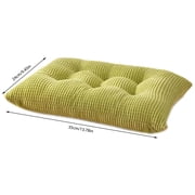 Premium Outdoor Seat Cushions 24x18 Thickened Corn Velvet Student Seat Cushions Office Classroom Cushions Insulation Rectangular Strap Seat Cushions Green