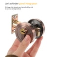 thumbnail image 3 of Zinc Alloy Door Locks with Deadbolt Entry for Front Single Sided Passage Handle Handles, 3 of 6