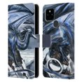thumbnail image 1 of Head Case Designs Officially Licensed Ruth Thompson Dragons Silverblood Leather Book Wallet Case Cover Compatible with Google Pixel 4a 5G, 1 of 6