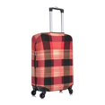 thumbnail image 4 of Multi-Size Suitcase Protective Cover Full Range Double Stitching Invisible Zipper For Travel Business Coral Buffalo Plaid Check Tartan Scotland_1 X-Large, 4 of 8