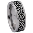 thumbnail image 3 of Celtic Chain Tungsten Carbide Ring, 3 of 9