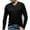 Black, variant on Jalioing V Neck Basic T Shirt for Men Long Sleeve Solid Color Casual Tee Shirt Soft Comfy Cotton Undershirts