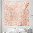 thumbnail image 1 of Camouflage Tapestry, Camouflage Pattern with Abstract Soft Color Splashes Design Fashion Print, Fabric Wall Hanging Decor for Bedroom Living Room Dorm, 5 Sizes, Salmon Peach, by Ambesonne, 1 of 1
