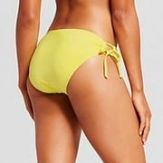 Mossimo Yellow Hipster Side String Tie Keyhole Bikini Bottoms Women's XL