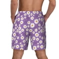 thumbnail image 2 of Lsque Mens Swim Trunks Daisies Flowers Pattern - Bathing Suit Compression Liner - Beach Swim Shorts Swimwear - (S-3XL) - Stretch Quick Dry -Medium, 2 of 9