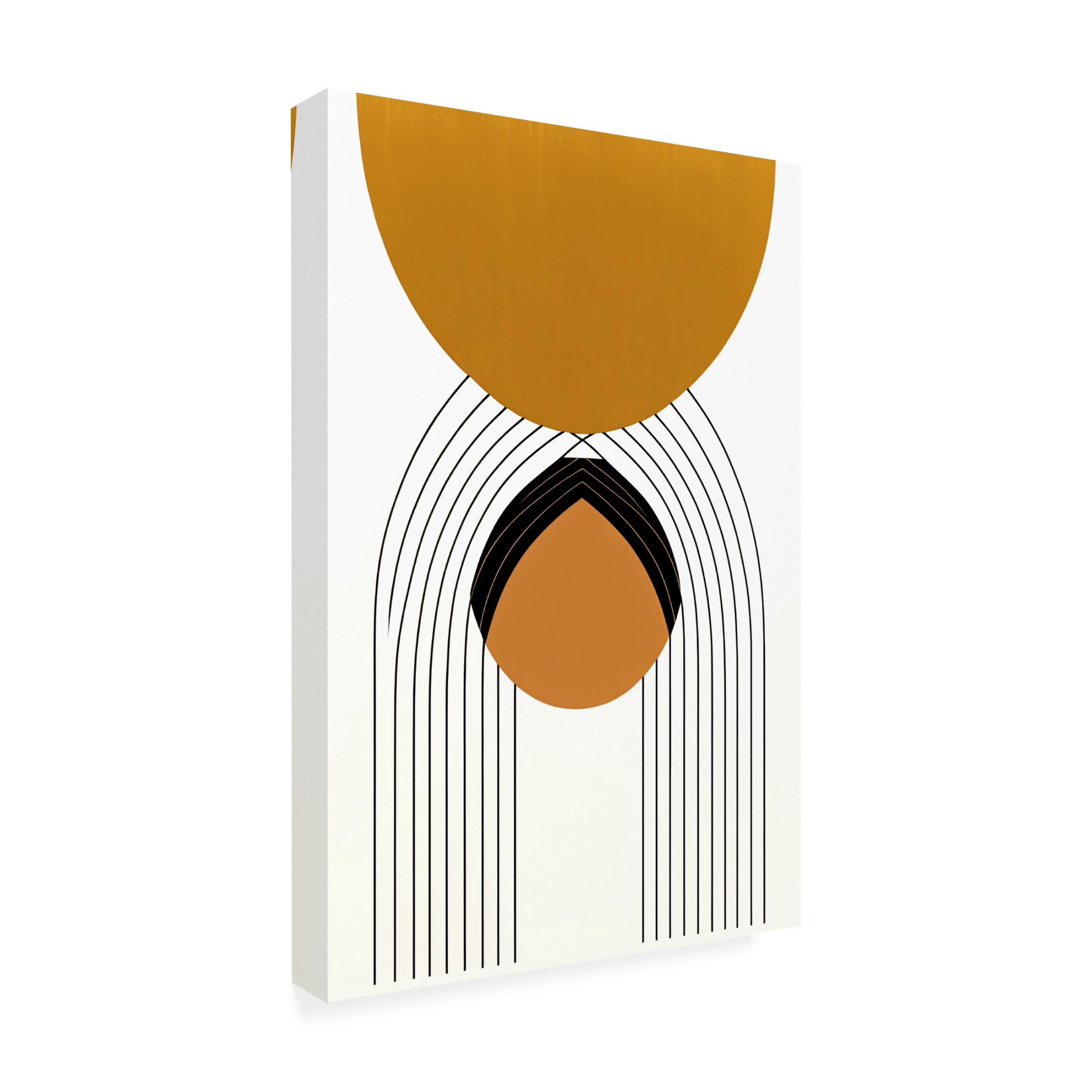 Canvas Wall Art - Ray Heere 'Mid Century Abstract Painting 30' Wall Art for Living Room, Bedroom, or Office Décor by Trademark Fine Art - 22 x 32 Inches