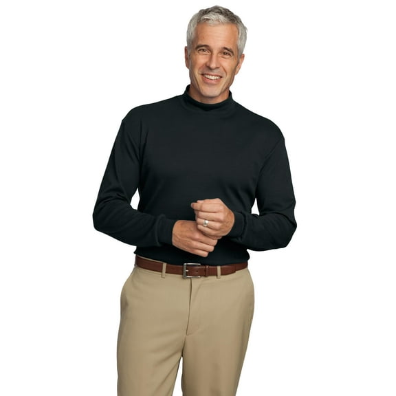 Port Authority K321 Interlock Knit Mock Turtleneck