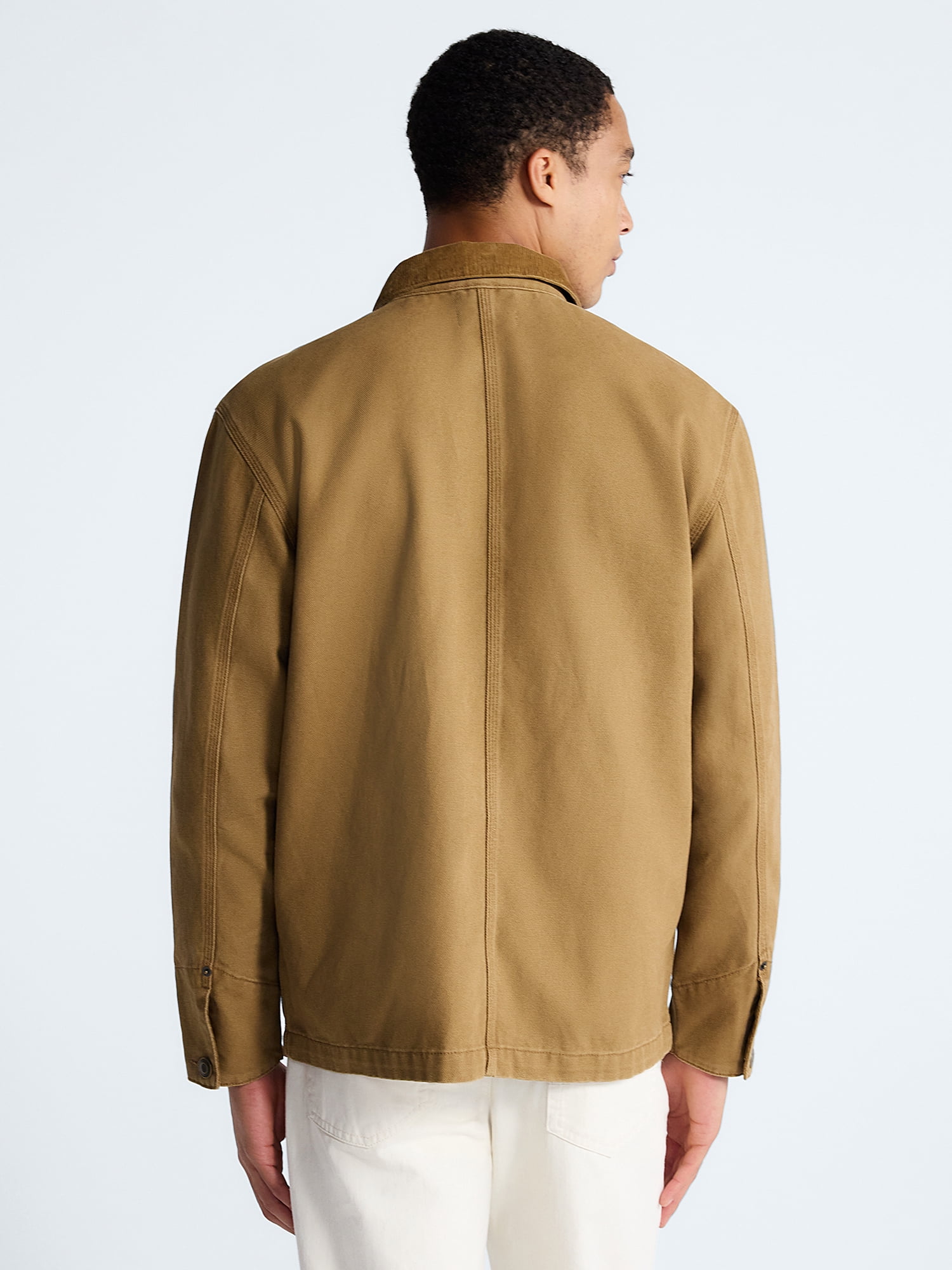 Free Assembly Men's Cotton Ranch Jacket with Long Sleeves, Sizes XS-3XL