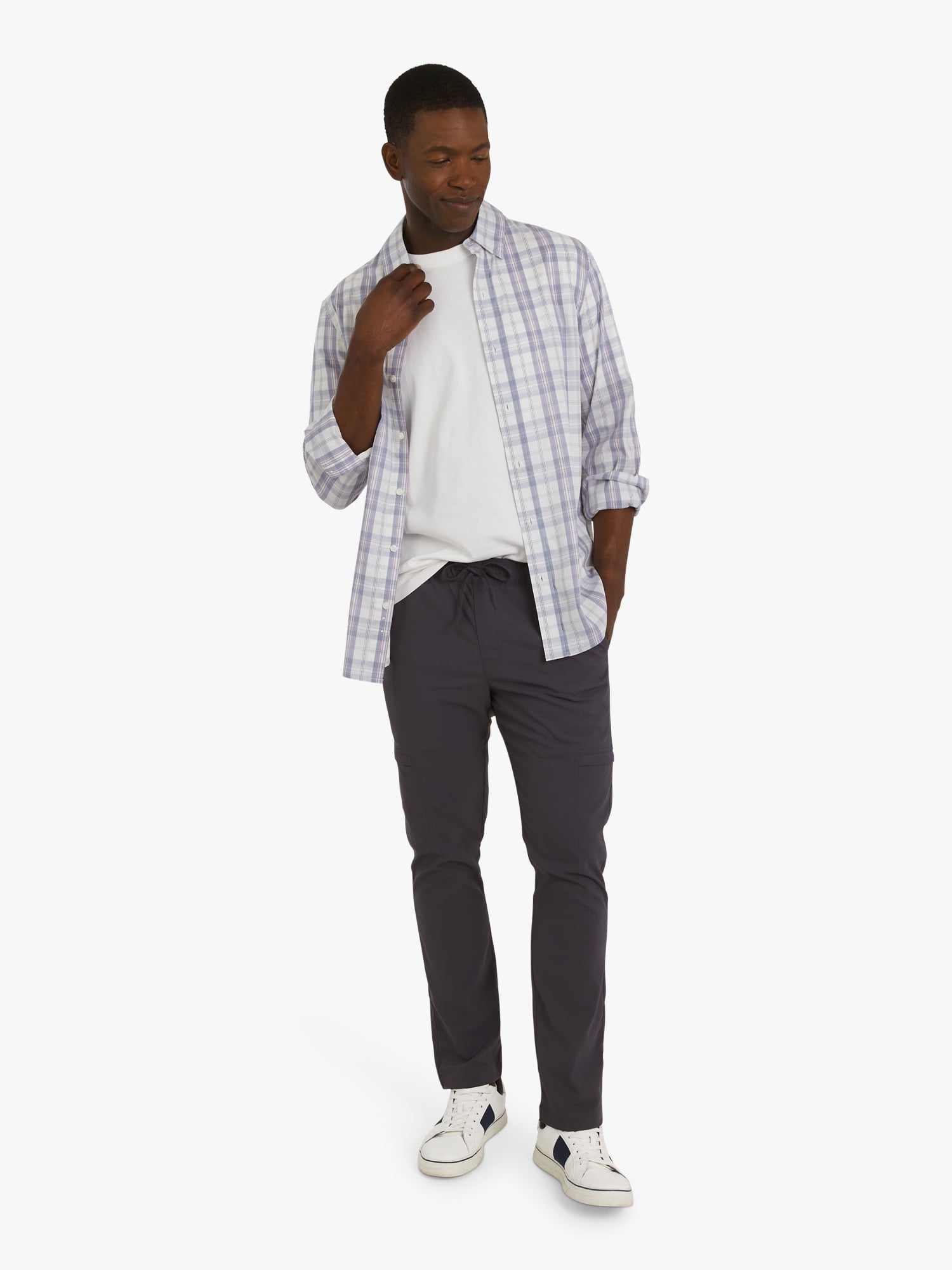 Chaps Men's & Big Men's Performance Canvas Utility Jogger Pants, Sizes S-3XL