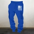 thumbnail image 2 of Styesk Men's Pants Men's Fashion Drawstring Elastic Waist Solid Color Casual Sweat Length Pants, 2 of 4