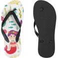 thumbnail image 3 of GZHJMY Flip Flops Mermaid Fish Ocean Sea World Slippers Sandals for Women Men Boy Girl Kid Beach Summer Yoga Mat Slipper Shoes, 3 of 5